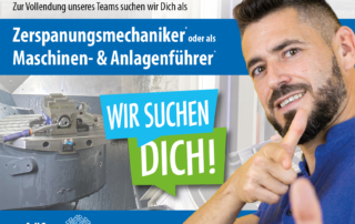 Stellenangebot Zerspanungsmechaniker oder Maschinen- & Anlagenführer (m/w/d)