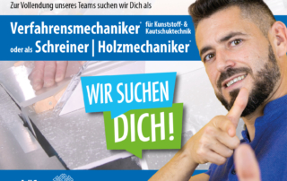 Stellenangebot als Verfahrensmechaniker* für Kunststoff- & Kautschuktechnik oder als Schreiner | Holzmechaniker*