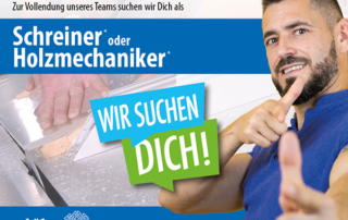Stellenangebot als Schreiner* oder Holzmechaniker*