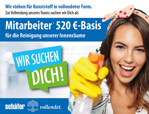 Mitarbeiter* 520 €-Basis für die Reinigung der Innenräume