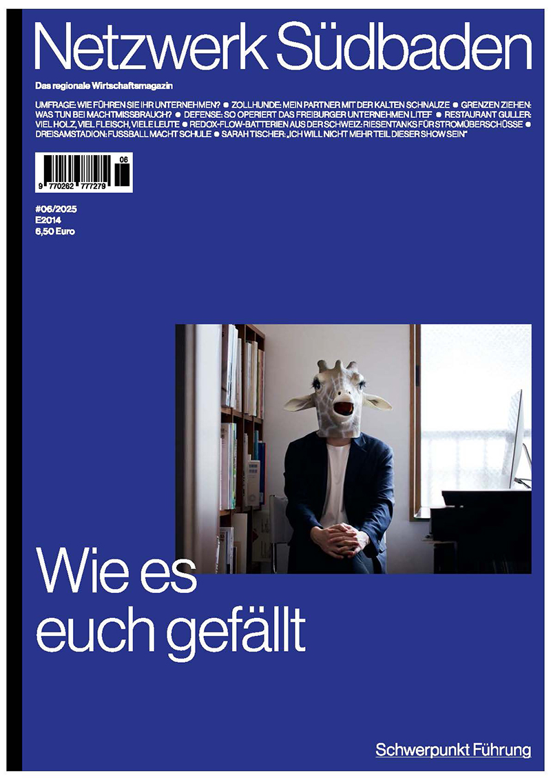 NWS01 Titelseite des Magazins Netzwerk Südbaden zum Schwerpunktthema Führung